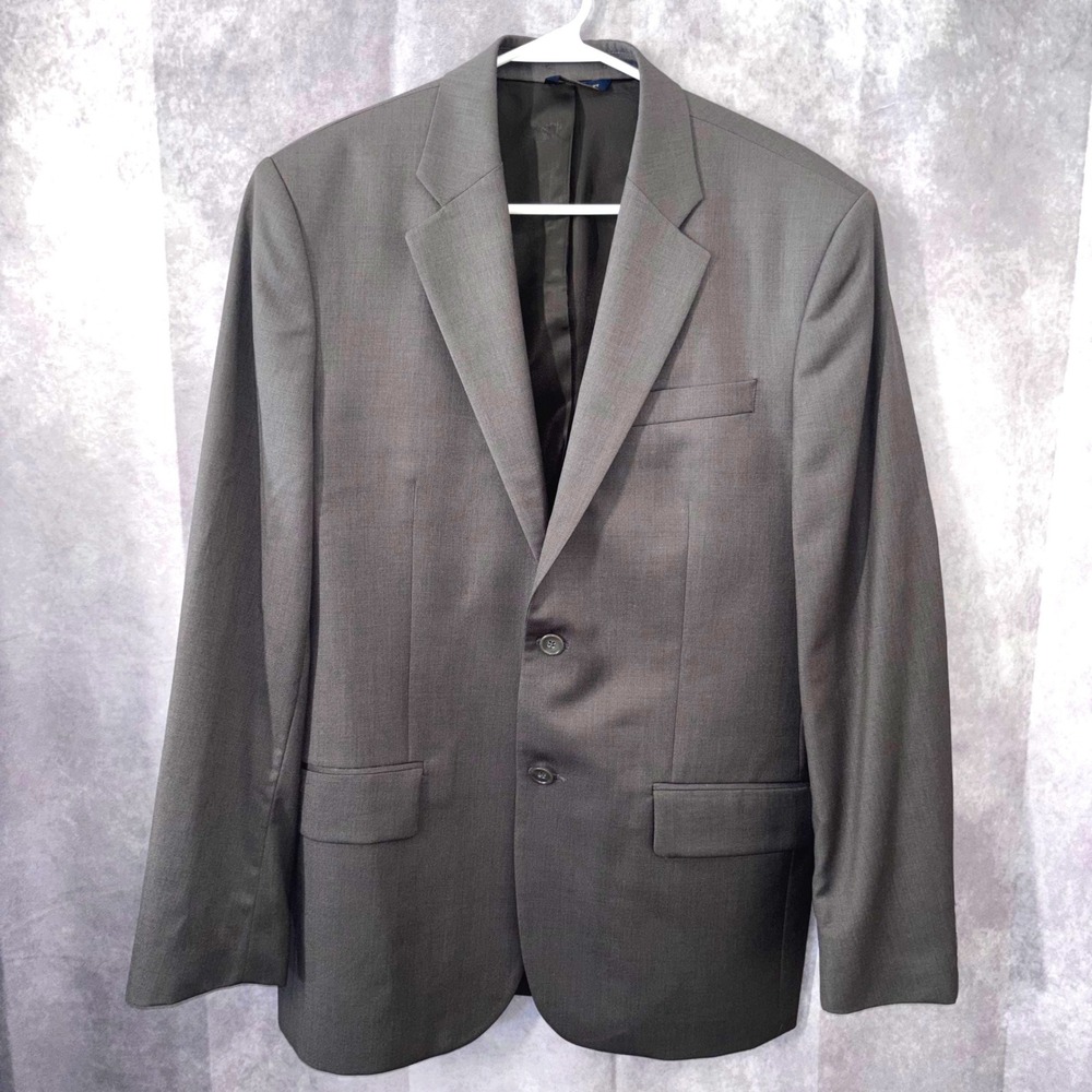 Banana Republic Grey Egyptian Wool Professional Classic Blazer Mens 40R